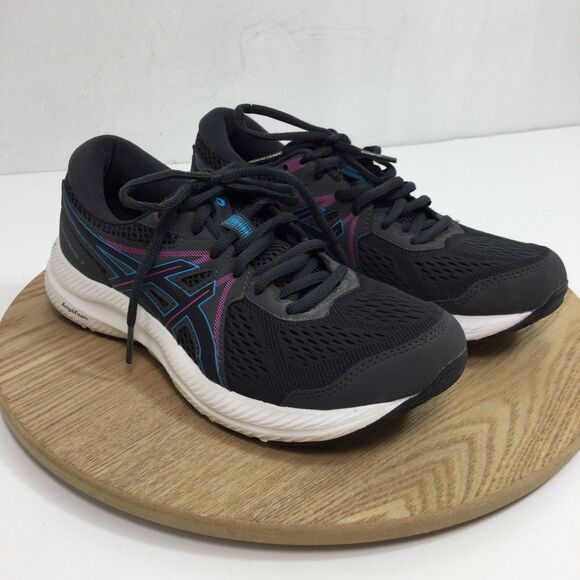 Asics Womens Gel-Contend7 Running Sneaker Shoes Graphite Grey/Aqua Size 7 US - Picture 2 of 13